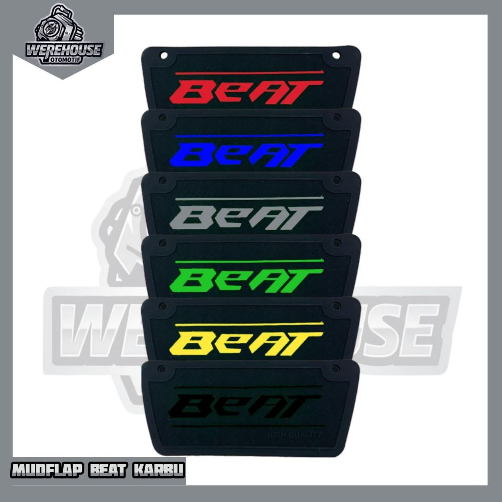 Mudflap Beat Karbu Karet Lumpur Beat Karbu Karet Spakbor Belakang Beat Karbu / Mudflap Beat Karbu