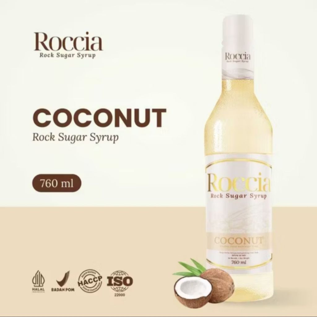 

ROCCIA ROCK SUGAR SYRUP COCONUT - Syrup Gula Batu 760ml