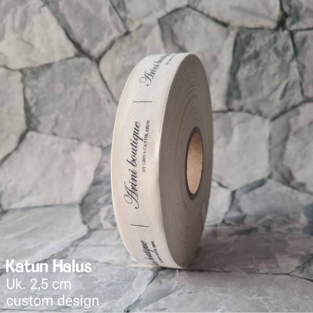 

(lebar 2,5cm) label katun halus label baju custom label hijab label pakaian label baju murah label custom label