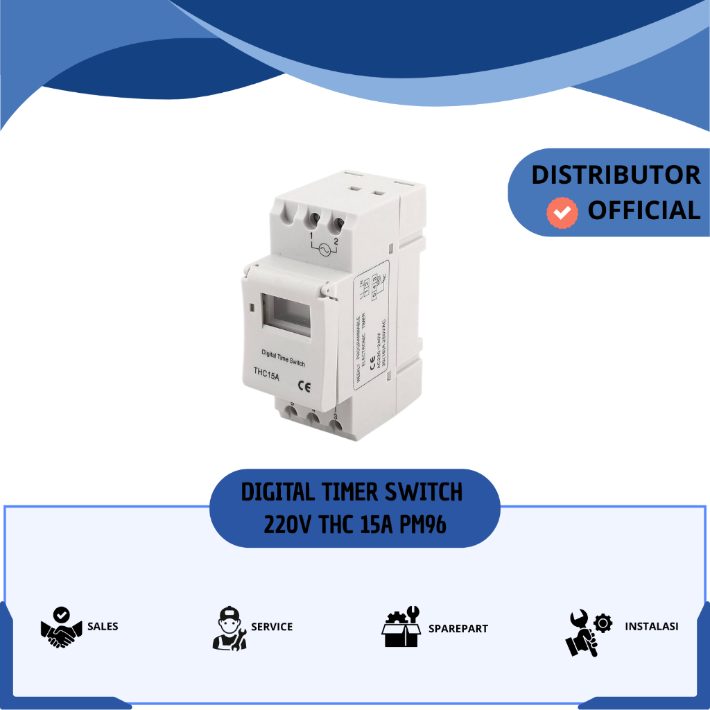 DIGITAL TIMER SWITCH 220V THC 15A PM96