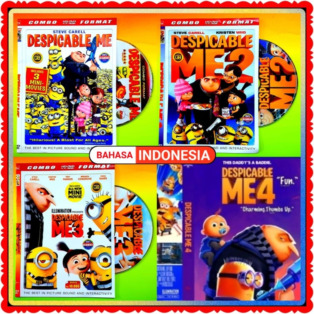 KASET FILM DESPICABLE ME DUBBING BAHASA INDONESIA-KASET DESPICABLE ME-KASET FILM KARTUN ANIMASI TERB