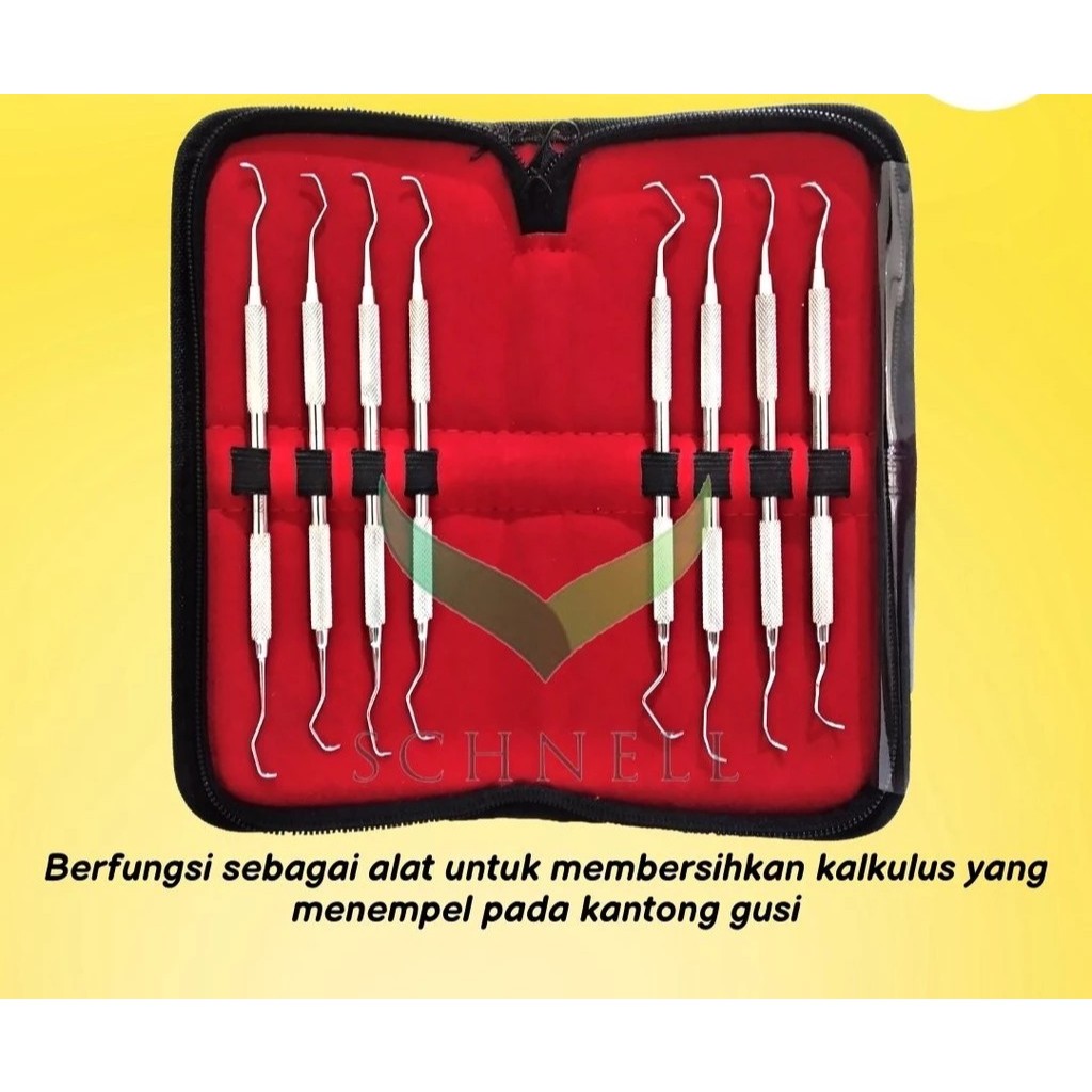 Gracey Curettes Round Without Cut / Schezer Kaca Mulut Dental FF-0034