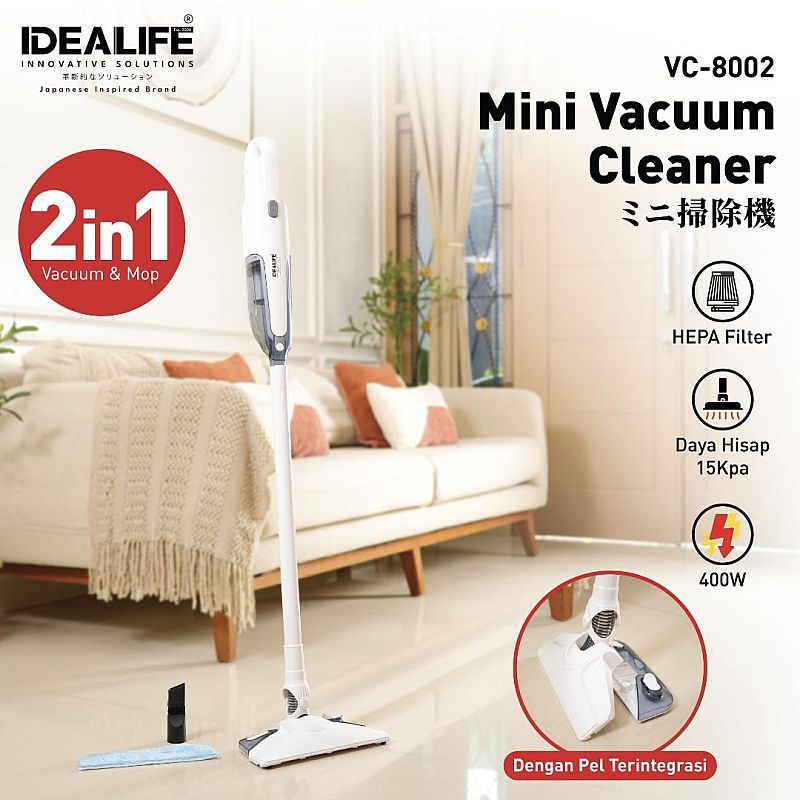 Idealife VC-8002 Mini Vacuum Cleaner - Penyedot Debu Kecil