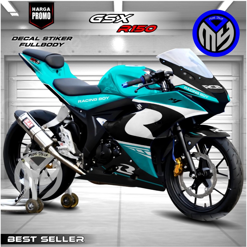 (TERBARU) Decal Stiker GSX R150 Motif Racing RCB Fullbody2025 Decal Stiker GSX R150 Sticker GSX R150
