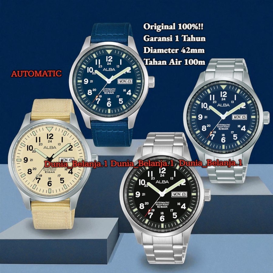 Original 100% Jam Tangan Pria Alba AL4213X1 AL4219X1 AL4221X1 AL4211X1 AL4217X1 Automatic AL4213