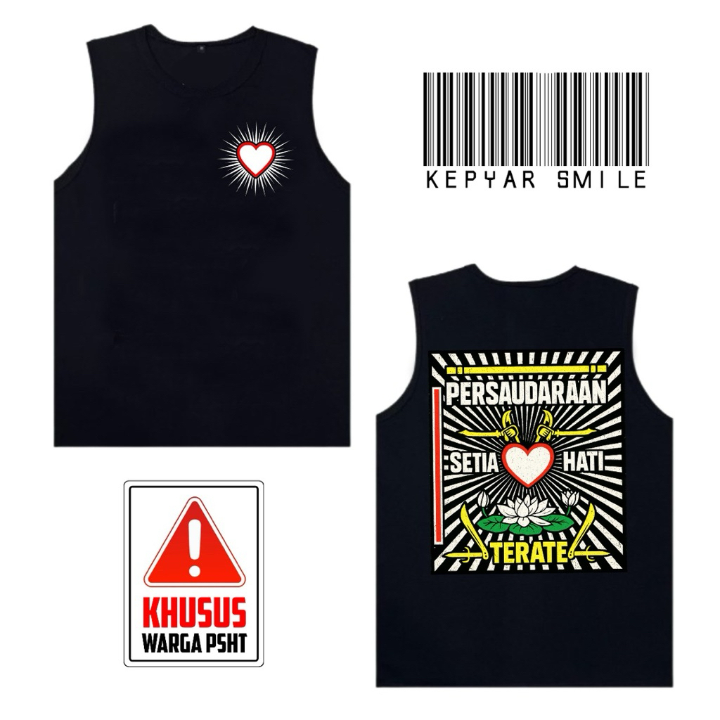 SINGLET  PSHT LAMBANG BED PSHT (Vol 2) Free Stiker