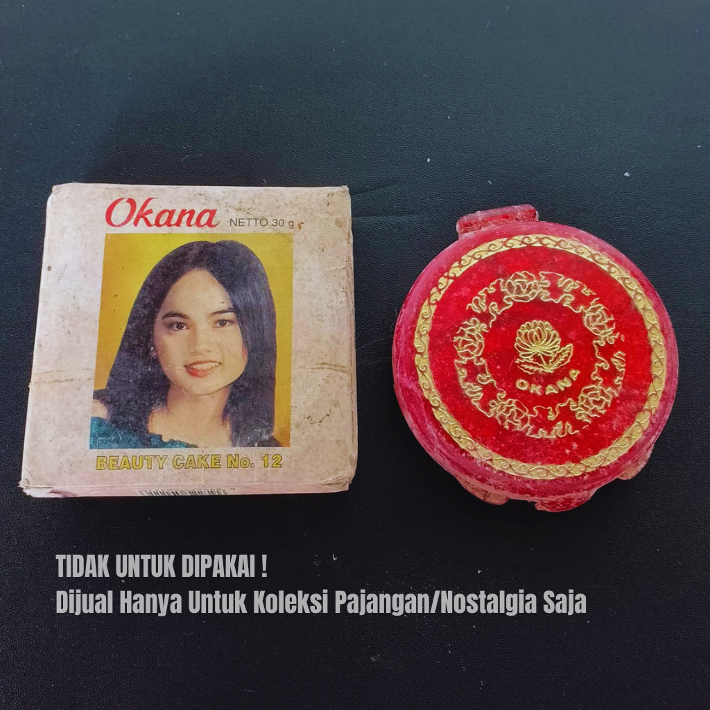[ KOLEKSI PRODUK JADUL ] BEDAK OKANA KEMASAN JADUL TAHUN 80/90 AN LAWAS ASLI HANYA UNTUK PAJANGAN