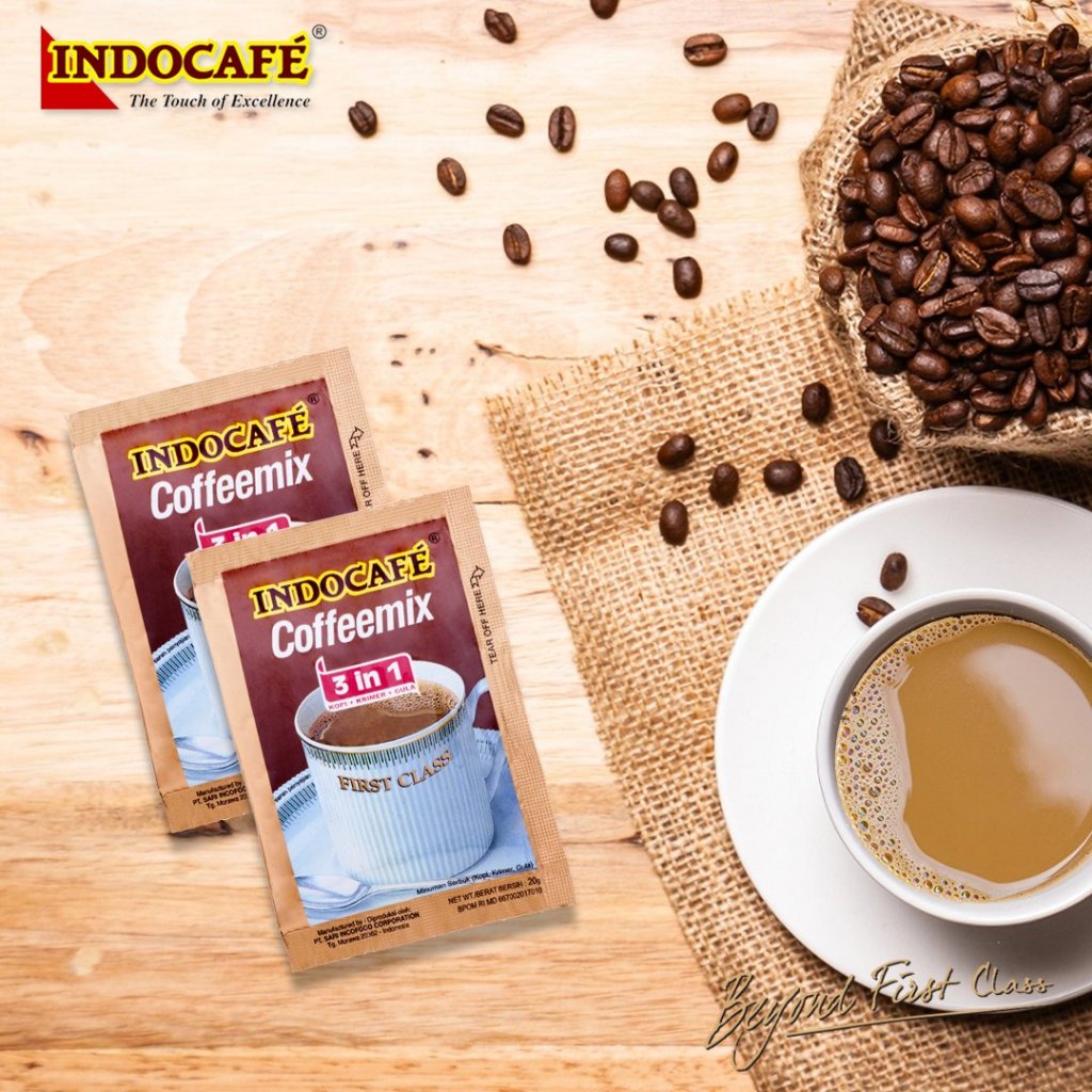 

Indocafe Kopi Special All Varian Coffemix Cappuccino Sachet Pack JJ 050
