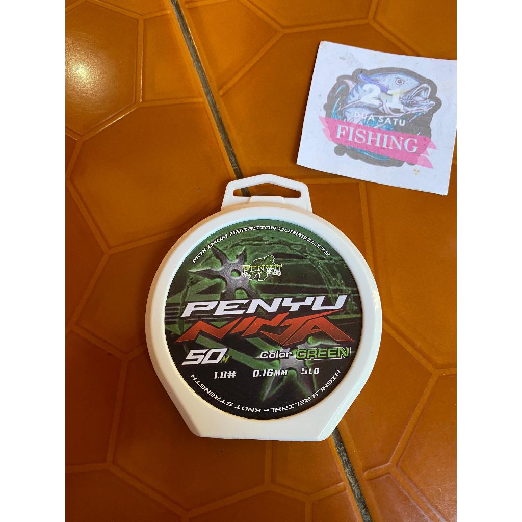 ⁠Senar Penyu Ninja 50M Green 1.5lb Senar Pancing Murah Kuat
