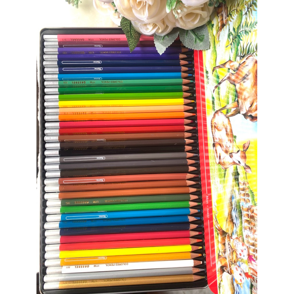 

GREEBEL Pensil Warna / 36 Warna Classic Color Tin Case (1736) / Colored Pencil