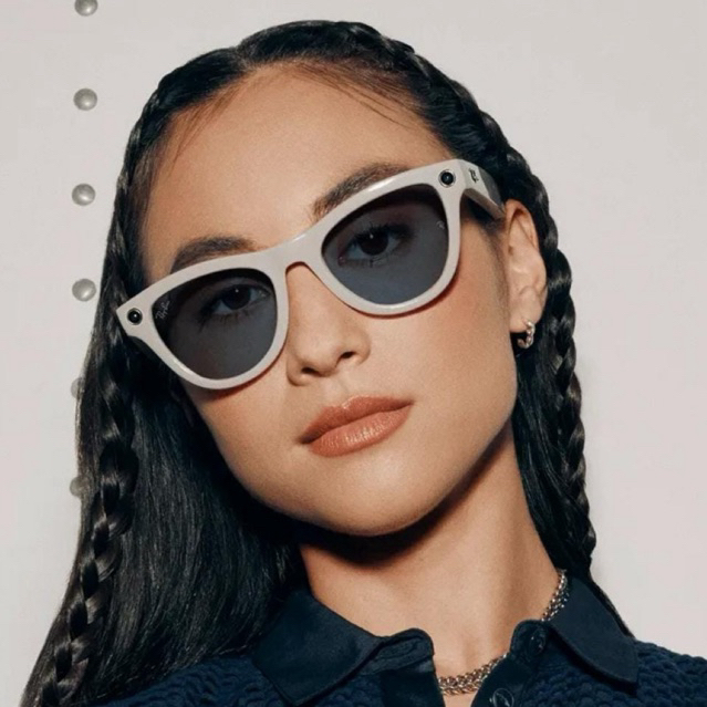 Kacamata Smart Glasses Meta Ray-Ban Skyler Original Bluetooth Kamera Audio