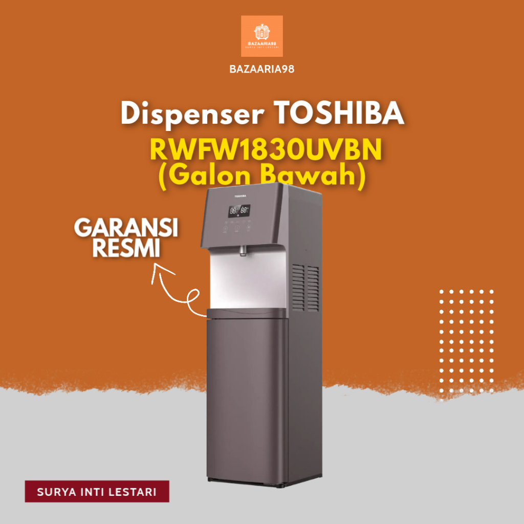 Dispenser TOSHIBA RWFW1830UVBN  RWF W 1830 UVBN Galon Bawah
