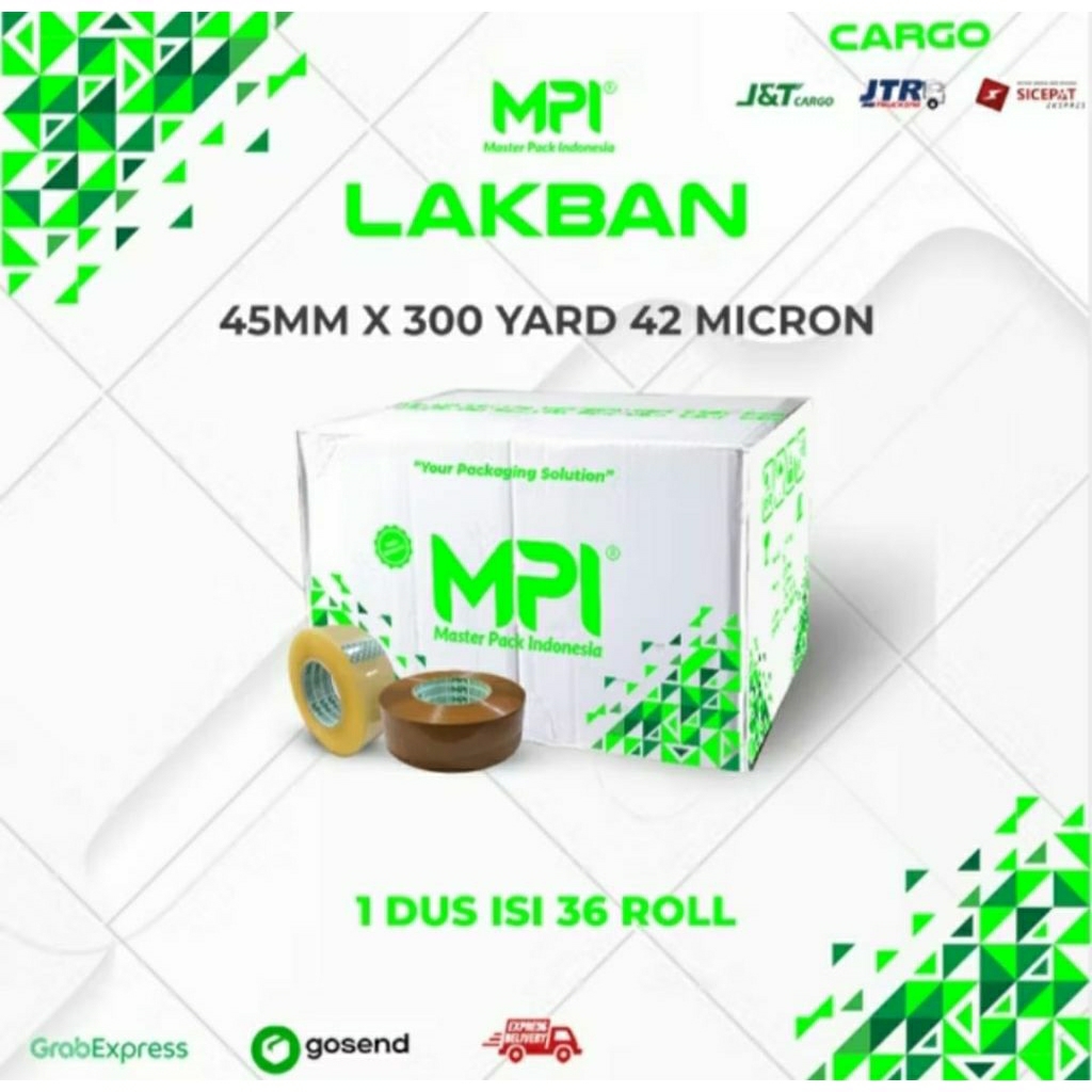 

Lakban Bening Coklat 45mmx300Yard Brand MASTER PACK INDONESIA