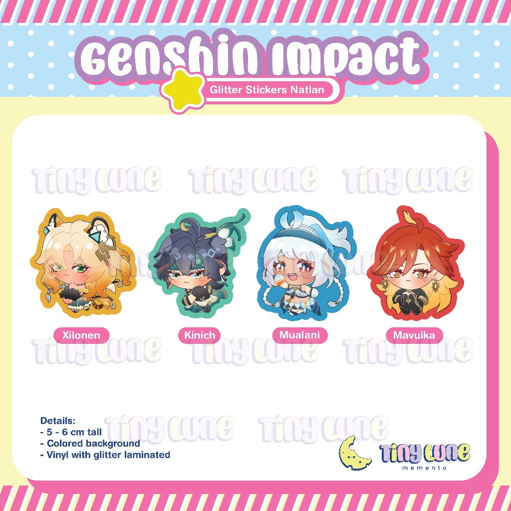 

[Glitter Sticker] Genshin Impact - Natlan Series Glitter Stickers