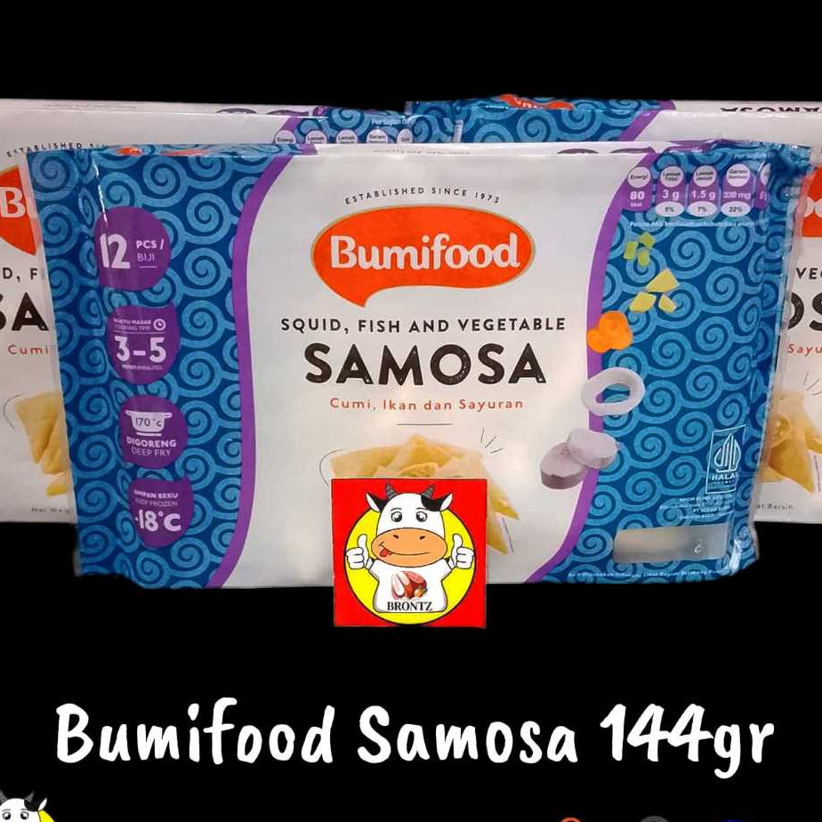 

BUMIFOOD SAMOSA CUMI IKAN SAYUR 144GR - FROZEN FOOD - BRONTZ JOGJA