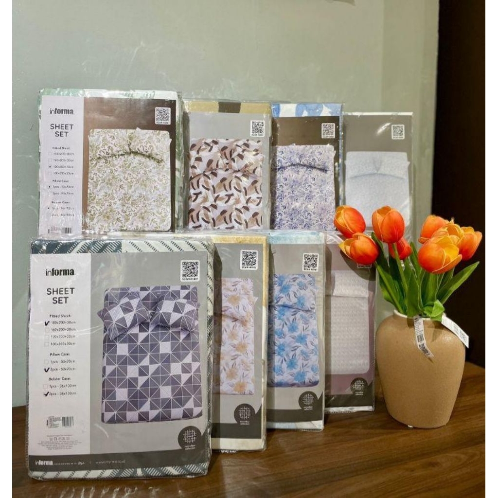Informa sheet set microfiber sprei katun