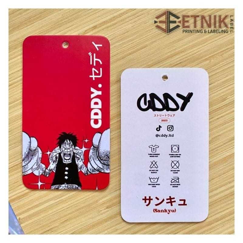 

Hangtag tebal UK lebih dari 5x9cm max-6x11cm/hang tag label pakaian premium 700gsm