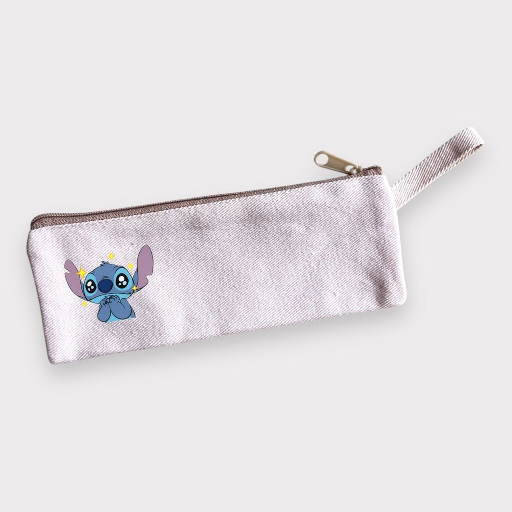 

Pinkstone Lilo & Stitch Series Pouch Kanvas Tempat Pensil Kotak Pensil Pencil Case Pouch Serbaguna Kartun Stitch, Lilo & Stitch