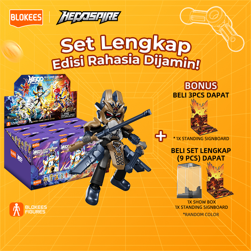 "Jual Produk [BARU] BLOKEES Figures Hero Spire Blind Box Mainan Anak Balok Toys (1 PCS) ''