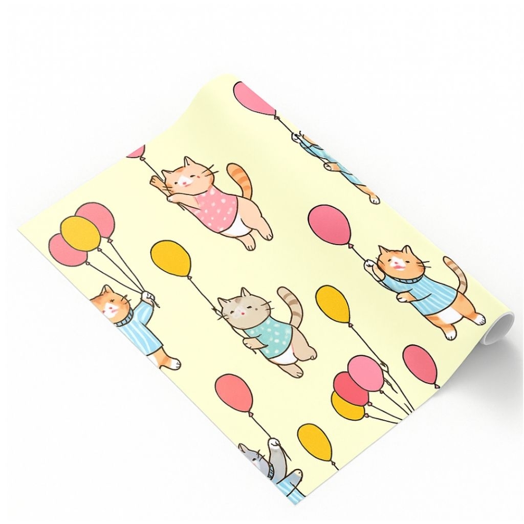 

Papermood – Bundling 5 Kertas Kado Premium | Motif Kucing dan Balon Unik untuk Kado Kondangan, Ulang Tahun & Hampers