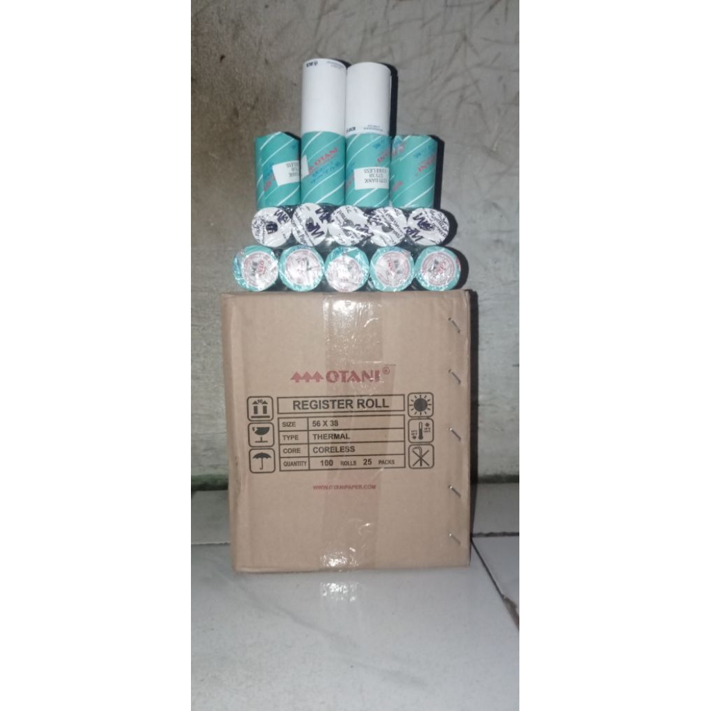 

kertas thermal 58mm sticker roll kasir kualitas bagus dan terpercaya