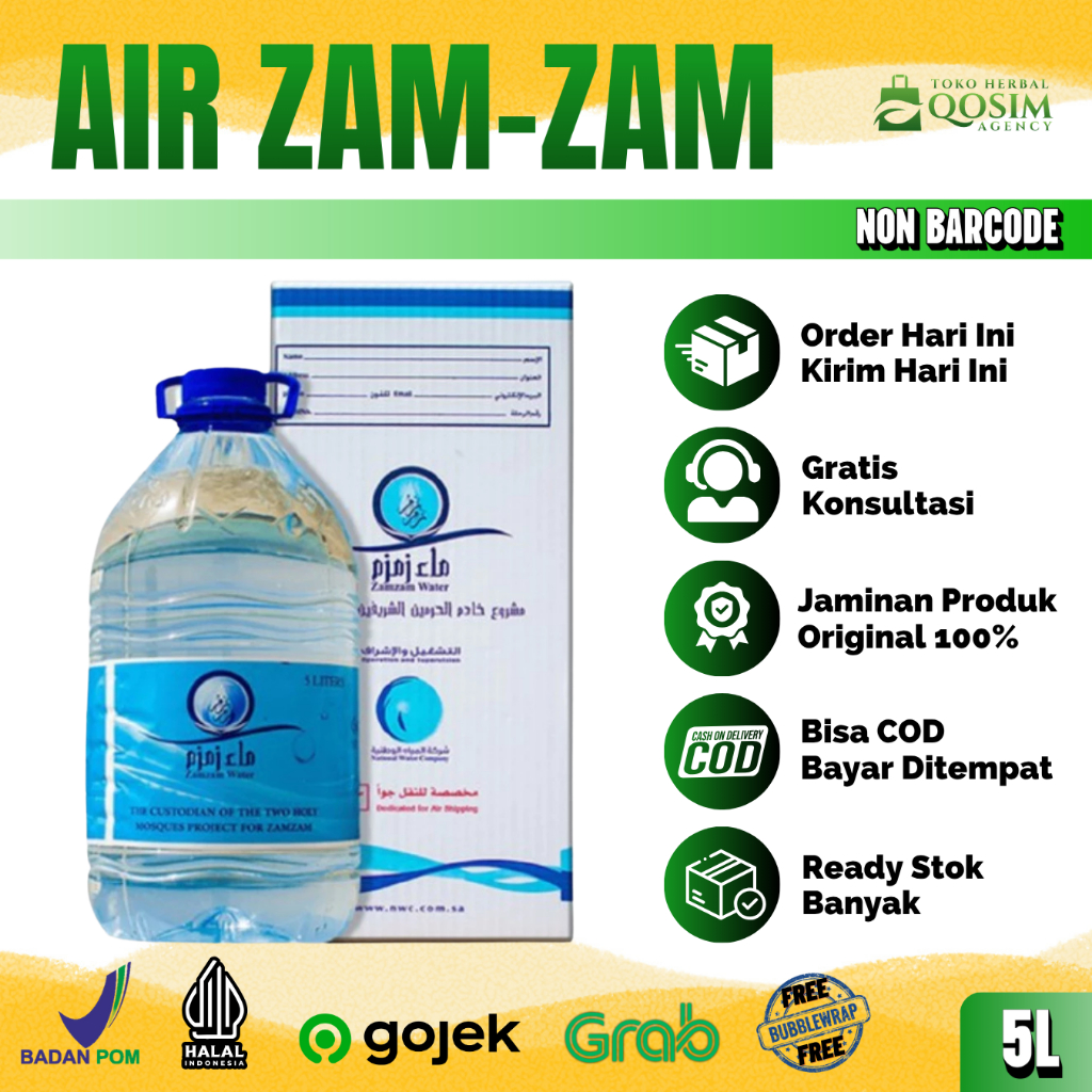 

Air Zam Zam 5 liter ( non barcode ) ORIGINAL 100%
