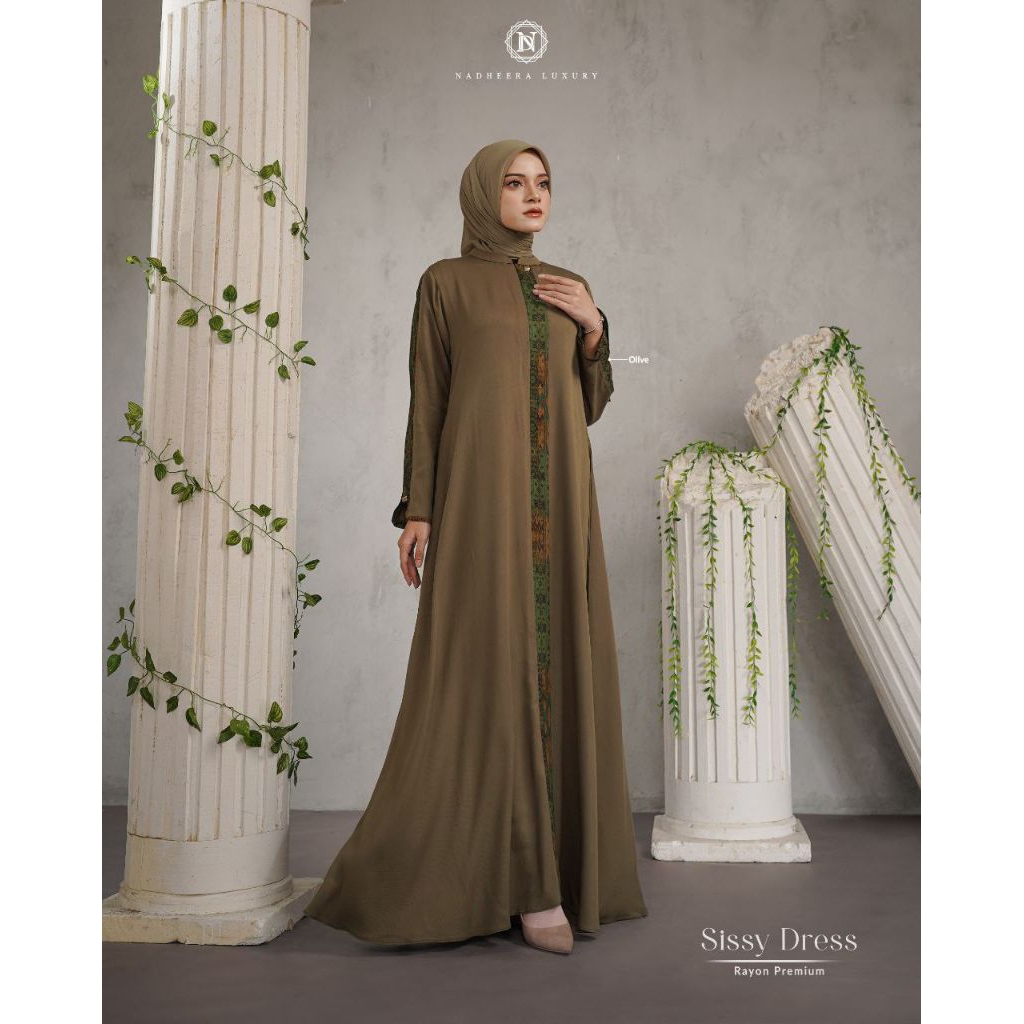 SISSY SERIES BY NADHEERA LUXURY // Gamis cantik premium polos nadheera luxury