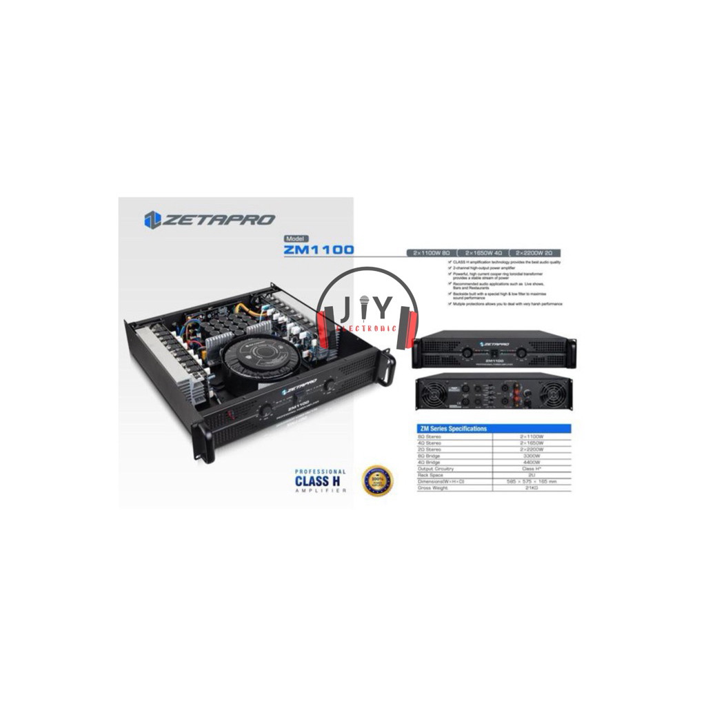 Power Zetapro 2 Channel Class H ZM-1100 ZM 1100 ZM1100 Original