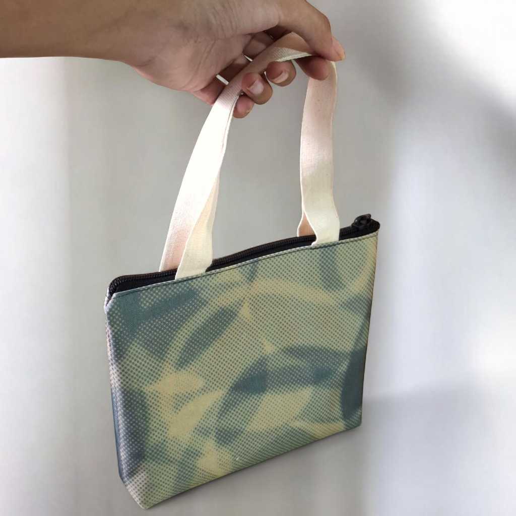 Tas Jinjing Kecil Motif Unik - Pouch Kosmetik Kanvas Waterproof - Tas Jinjing Resleting