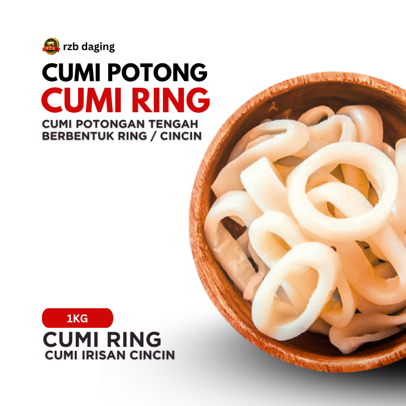 

Rzb | Cumi Ring 1kg | Cumi Potong