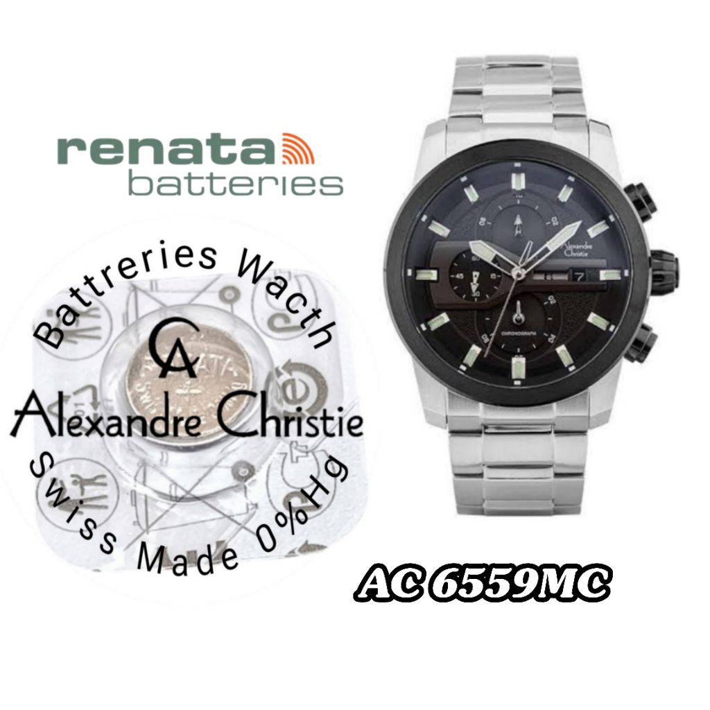 battrai jam tangan Alexander Christie 6559mc battrai jam tangan pengganti battrai jam tangan