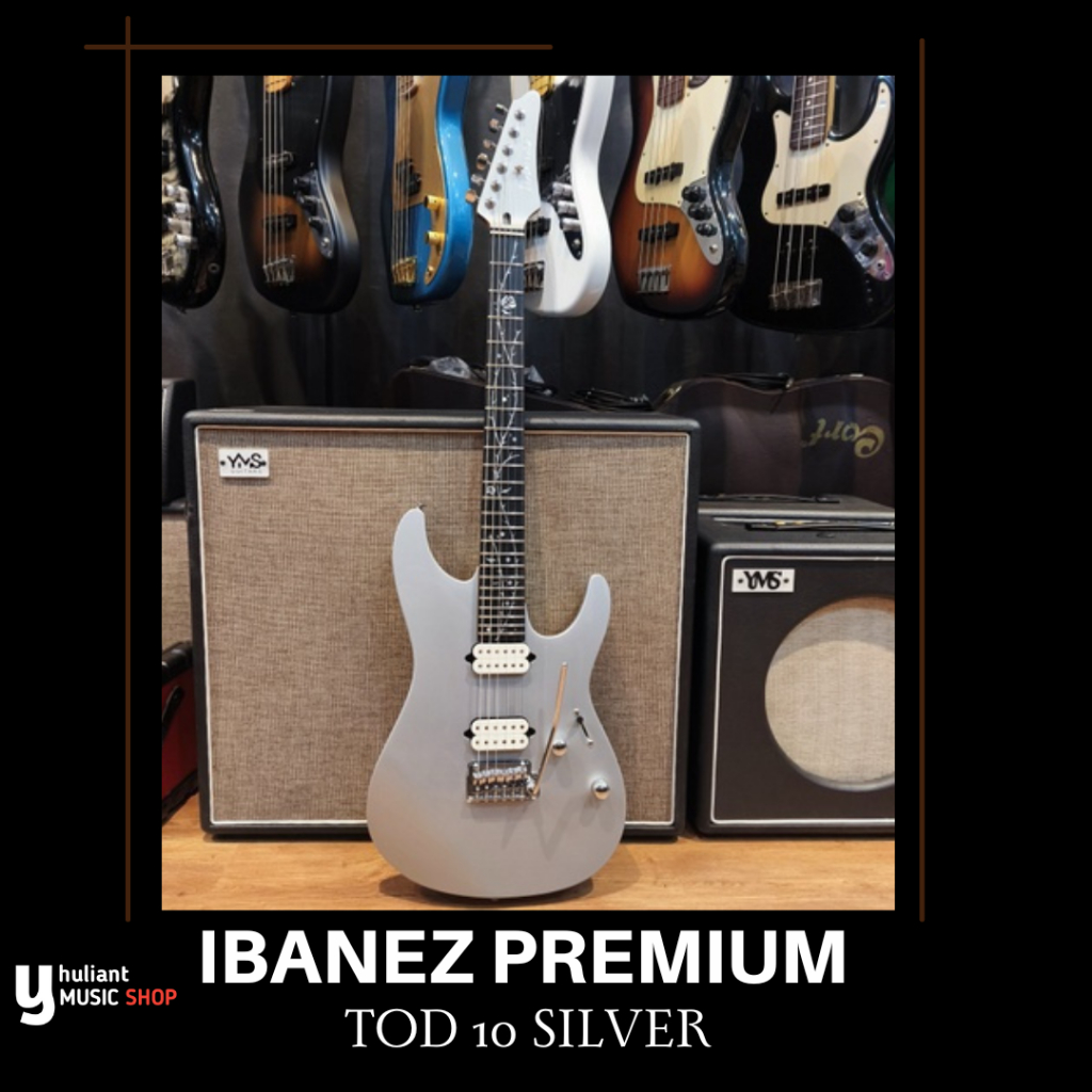 Ibanez TOD-10 SilverTim Henson Signature GuitarPremium Series Original Made in Indonesia Kondisi Sec