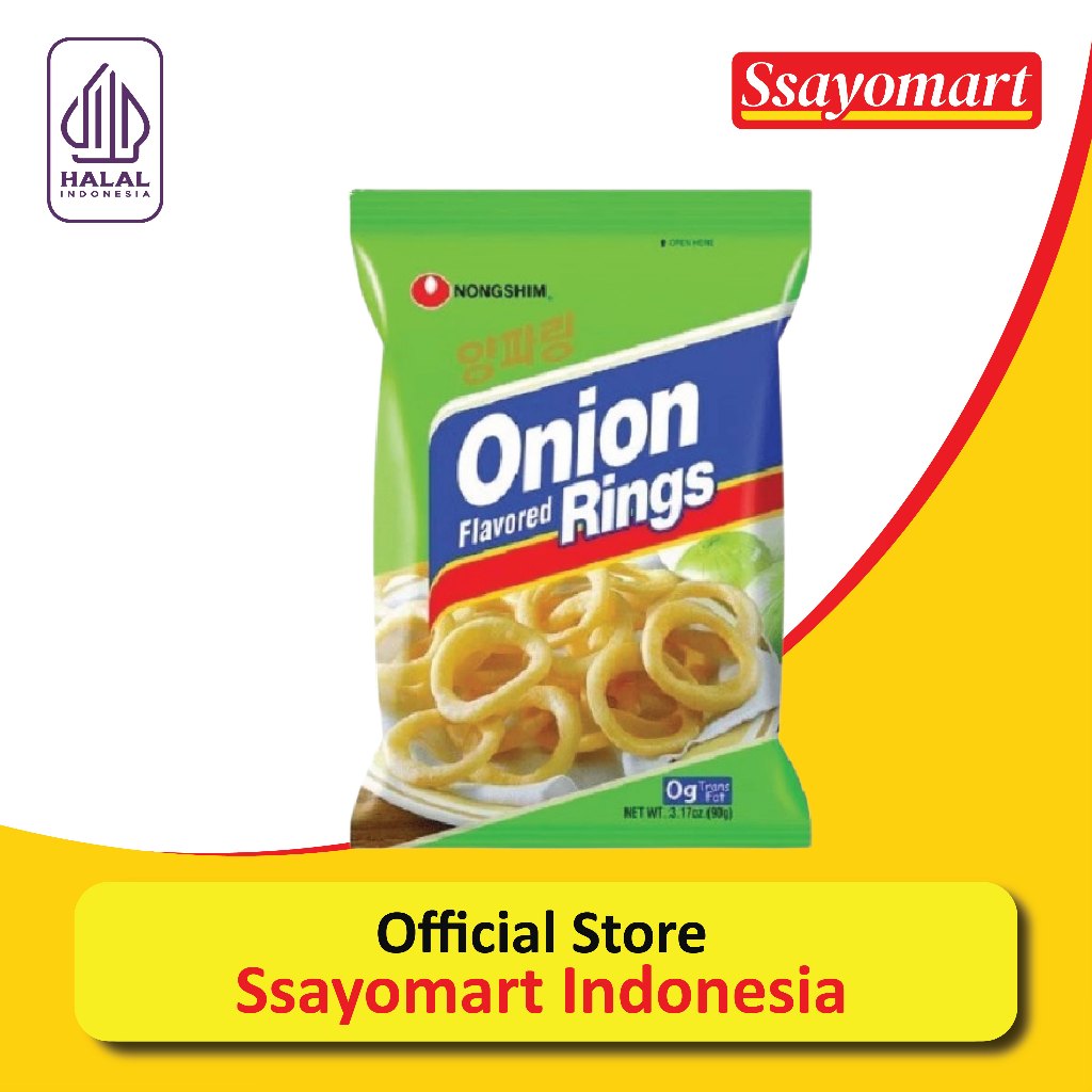 

Nongshim Onion Rings 90g - Snack Rasa Bawang Made In Korea