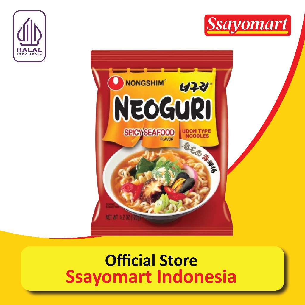 

Nongshim Spicy Seafood (120g) (Neoguri Udon-Shin Ramyun / Ramen Instan