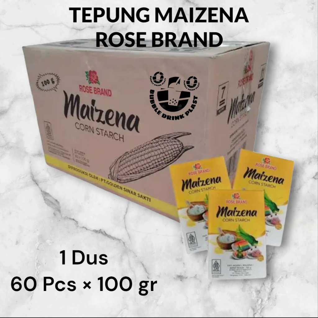 

(1 Dus) Tepung Maizena Rose Brand 100Gram / Tepung Pati Jagung Rose Brand / Maizena Tepung Corn 100GR