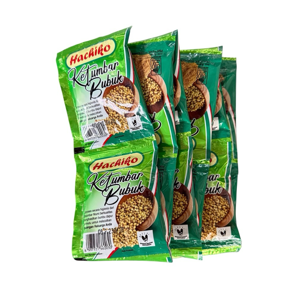 

Hachiko Ketumbar Bubuk 1 Renceng isi 12 Sachet