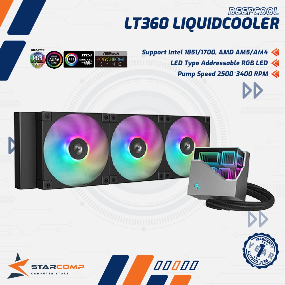 Deepcool LT240 ARGB Liquidcooler 240mm CPU AIO Cooler
