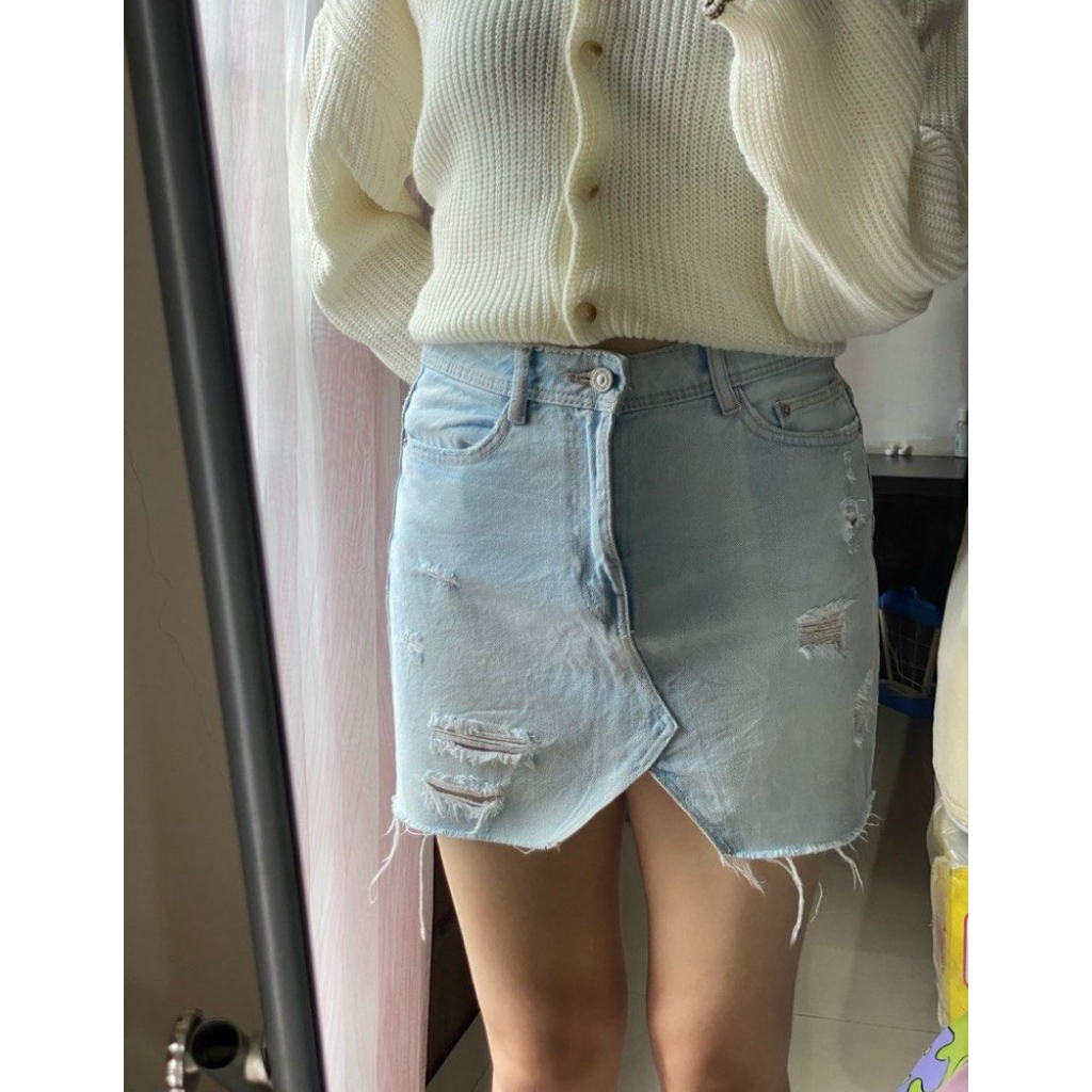 ZARA denim jeans skirt rok