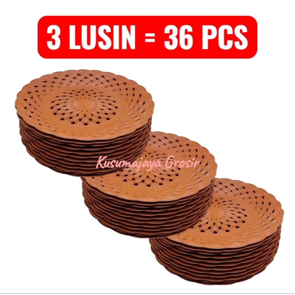 PIRING ROTAN 3 LUSIN (36 PCS)