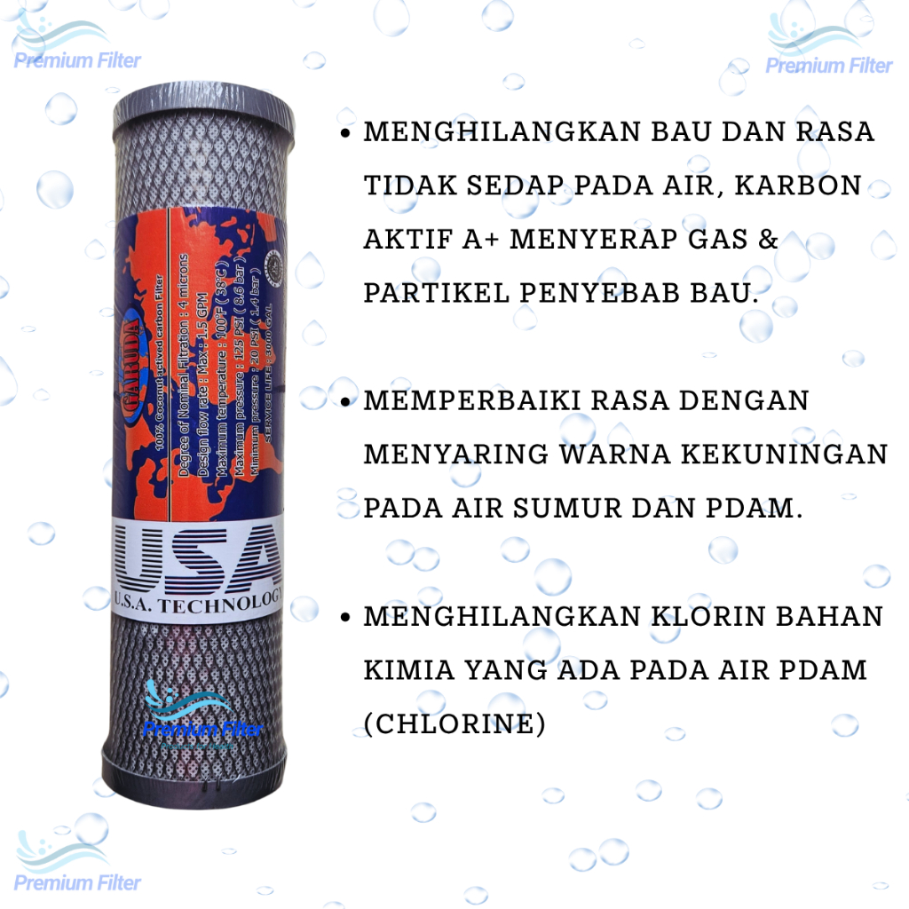 CTO FILTER AIR 10 INCH / FILTER AIR SUMUR / FILTER AIR TOREN / FILTER AIR KRAN / CTO FILTER GARUDA