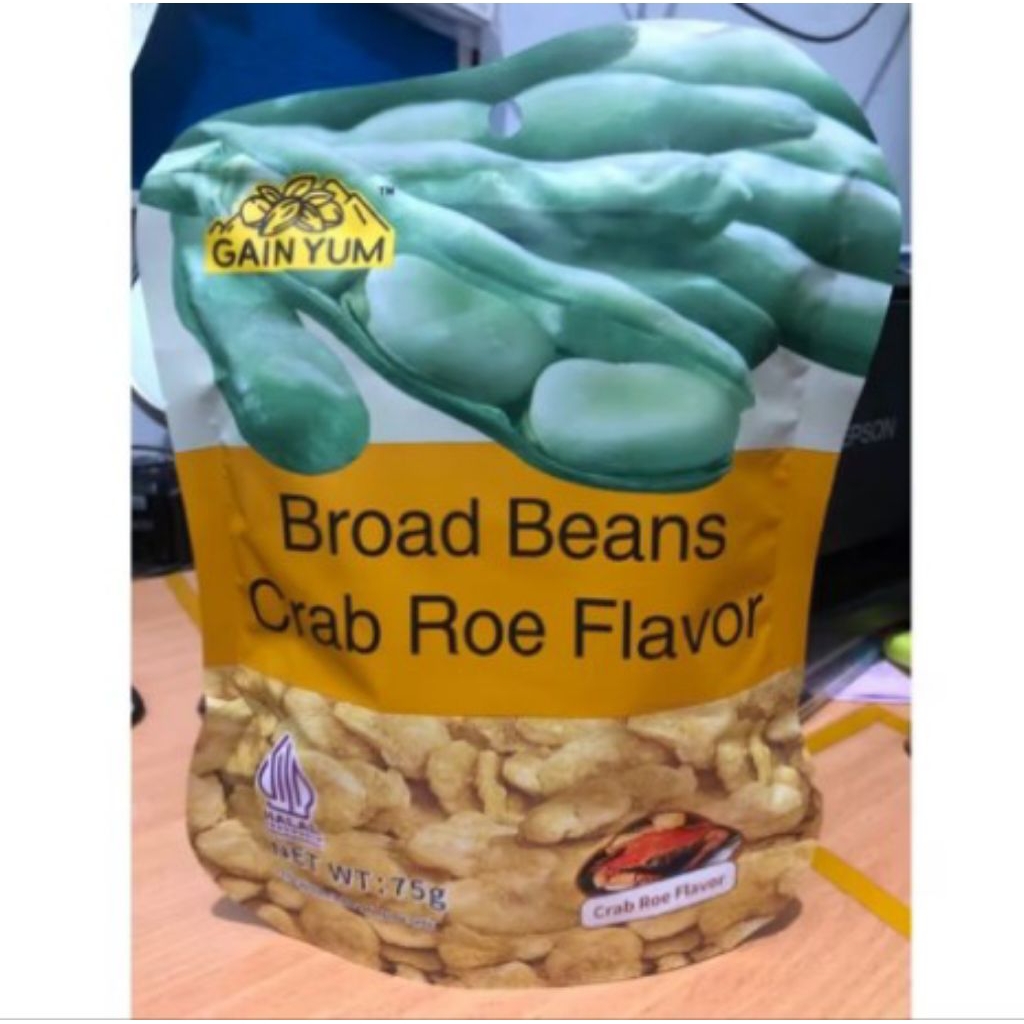 

ganyuan/ gain yum broad beans crab roe flavor 75gr ed 01/26