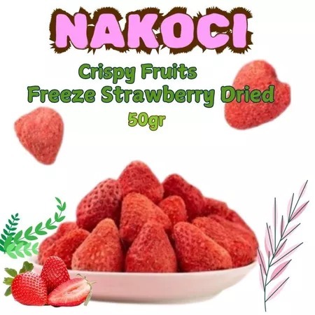 

Snack Buah Kering NAKOCI Snack Viral Fresh Premium Buah Tin Strawberry Manga Peach NAKOCI Freeze Dried Snack