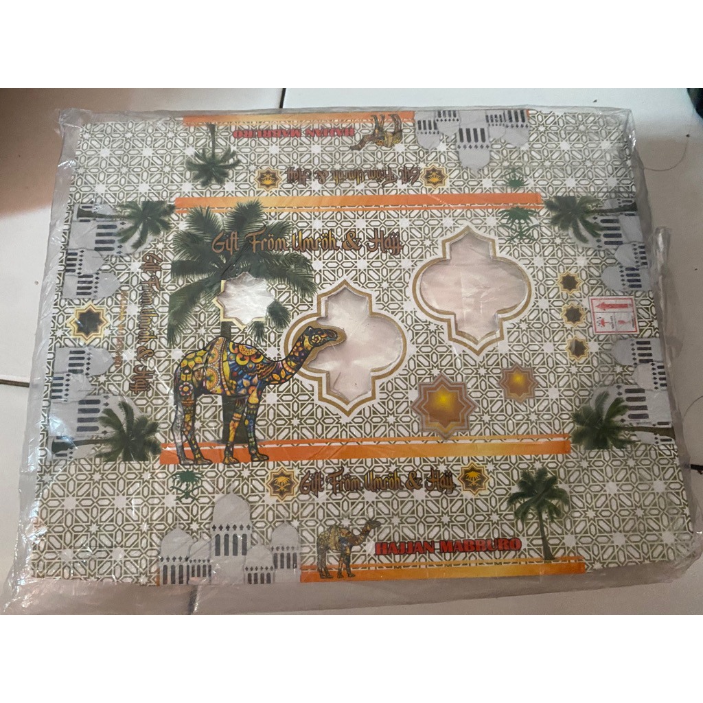 

box oleh-oleh haji / dus sekat oleh oleh haji isi 50pcs / dus jinjing 50pcs