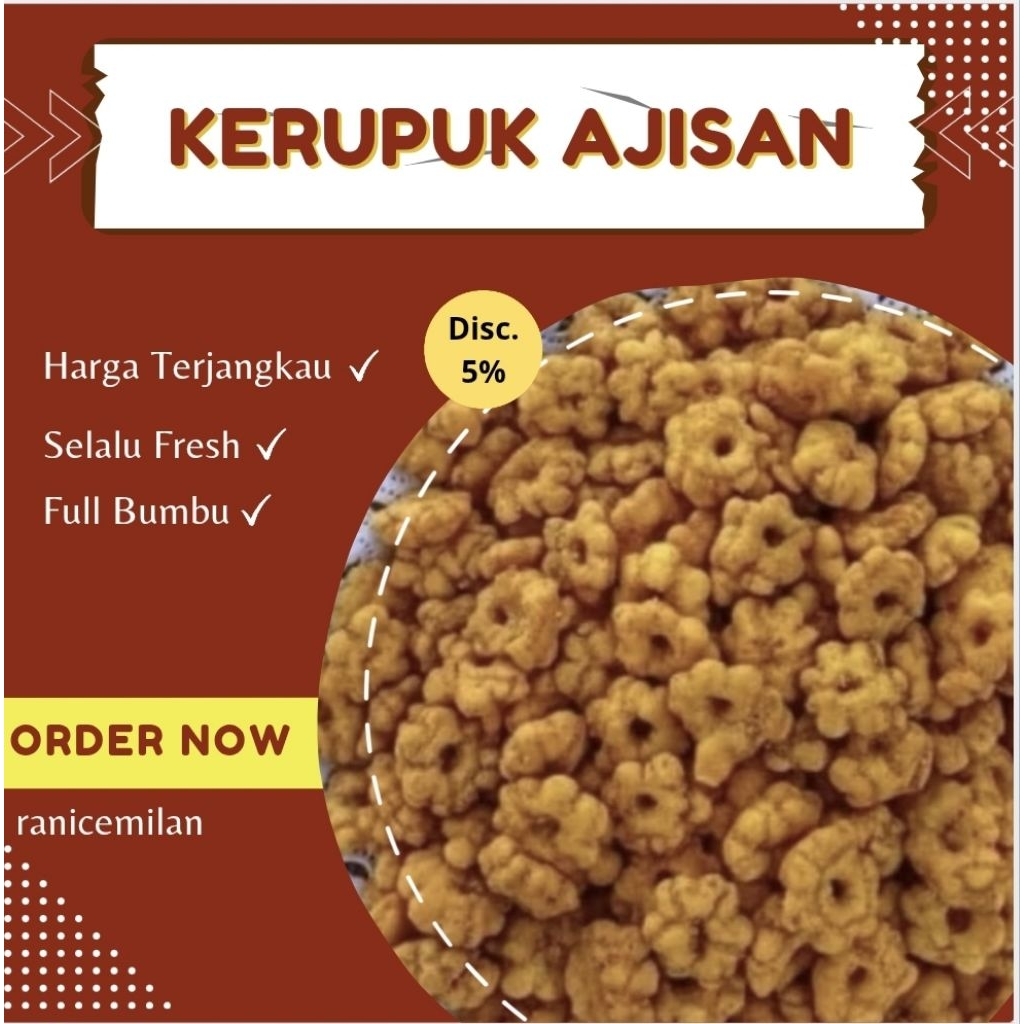 

Snack ribut sakura ajisan gurih 60gr