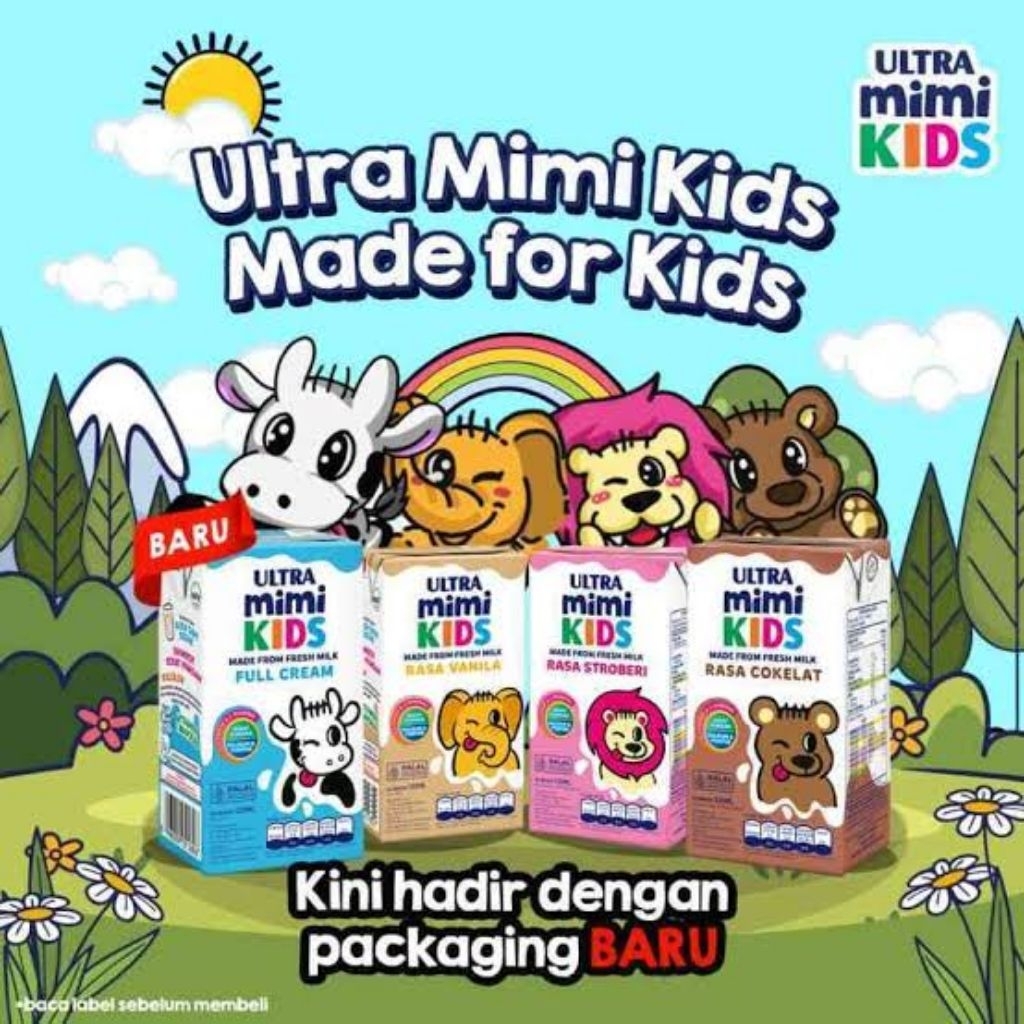 

Ultra Mimi Milk UHT 125ml x 40pc - Full cream / cokelat / vanila
