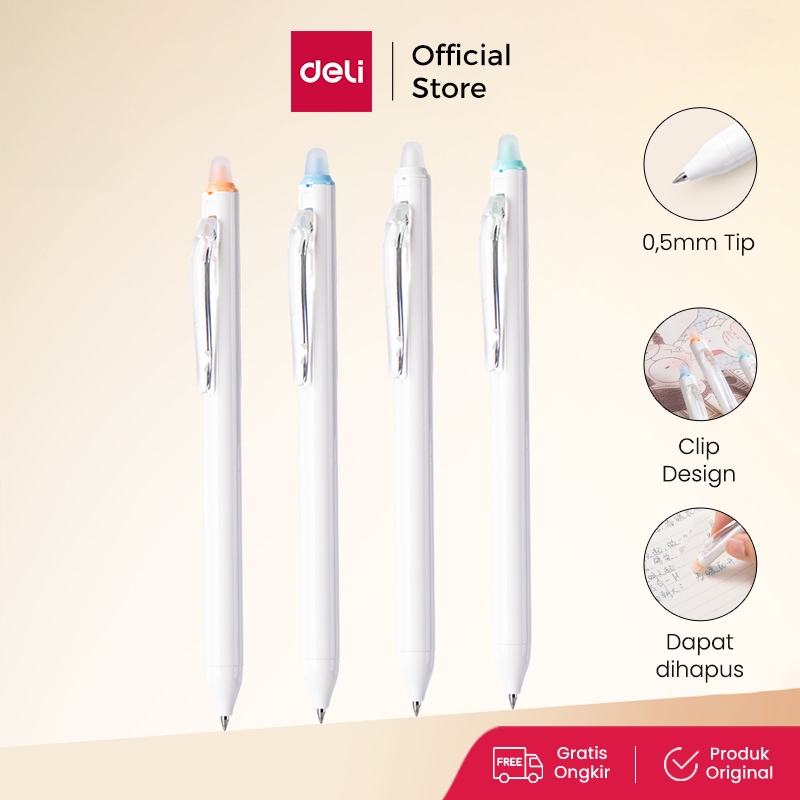 Deli Pulpen Gel Bisa Dihapus / Erasable Gel Pen 0.5mm 1 pcs  SA165