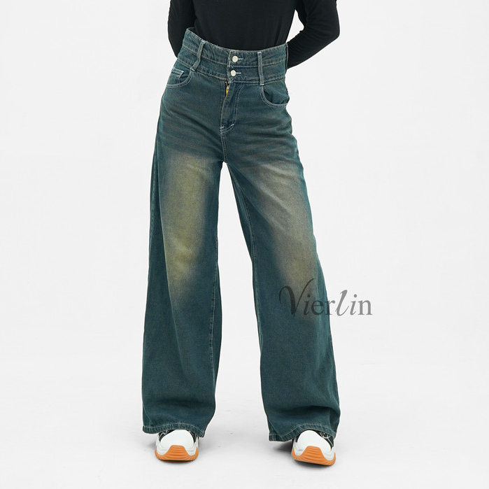 VIERLIN - Jeans 6975 - CELANA HIGHWAIST JEANS BAGGY