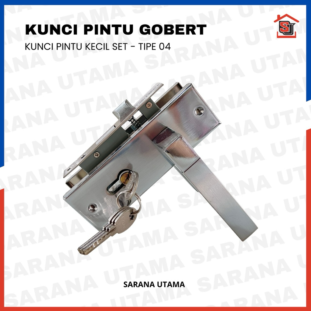 Kunci Pintu Stainless Kecil Gobert - Tipe 04