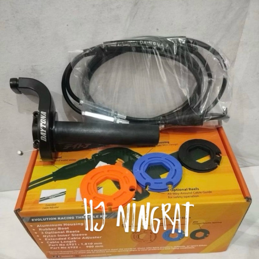 GAS SPONTAN DAYTONA EVOLUTION ORIGINAL 2 KABEL GAS UNIVERSAL SPORT CB150R CBR 150R GSX 150 R15 VIXIO