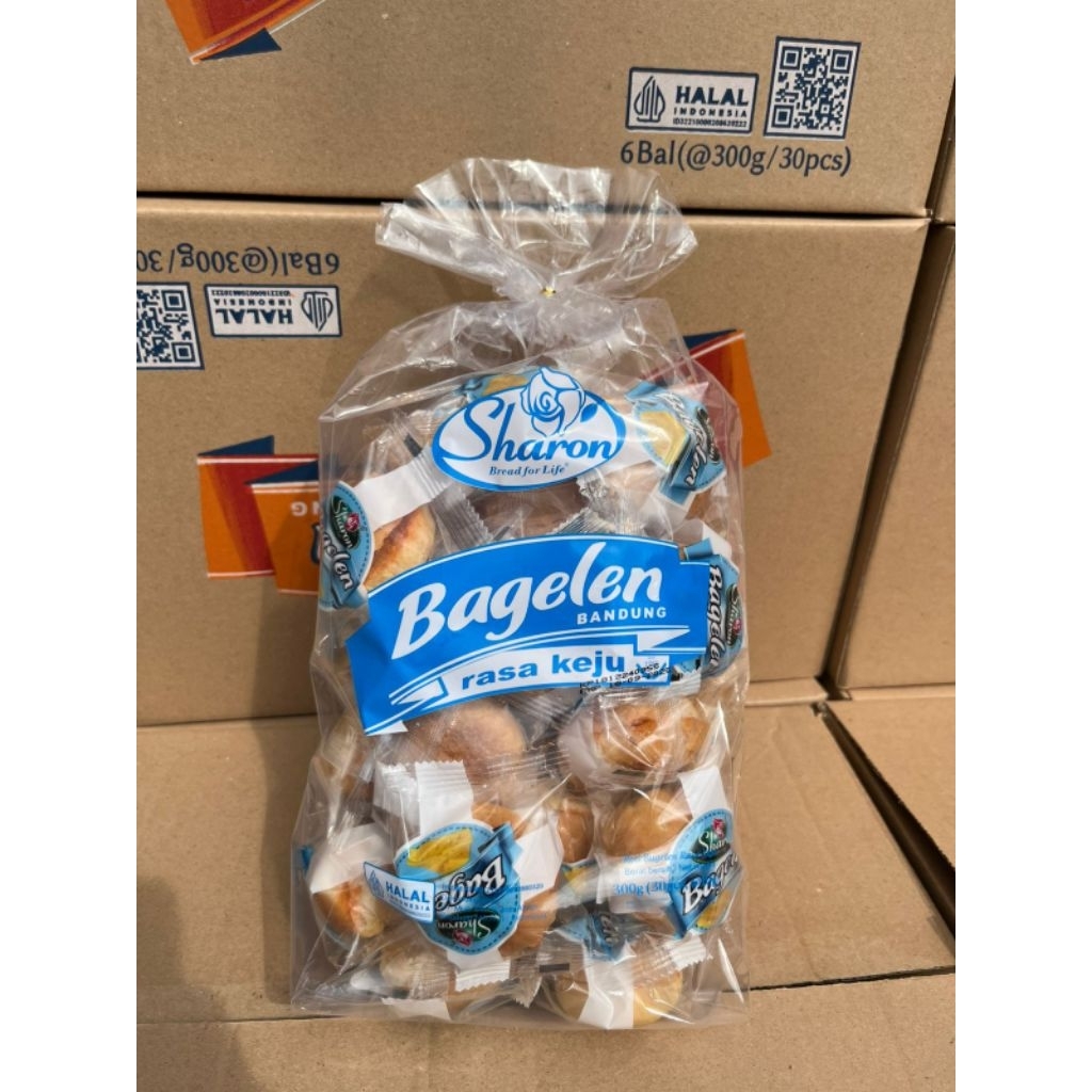 

SHARON BREAD FOR LIFE BAGELEN BANDUNG / KUE KERING RASA KEJU 300GR ISI 30PCS